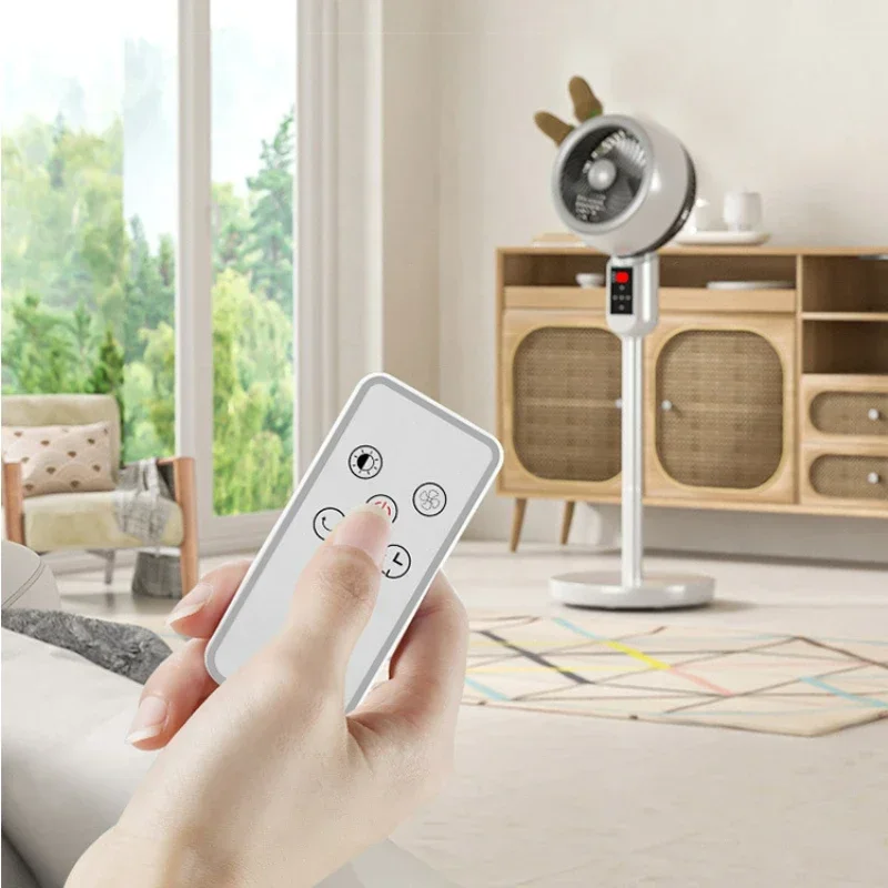 공기 순환 전기 선풍기, 원격 제어, 고품질 모터, 가정용 바닥 선풍기, 제 3 기어 바람 조절, 사일런트 터빈 팬