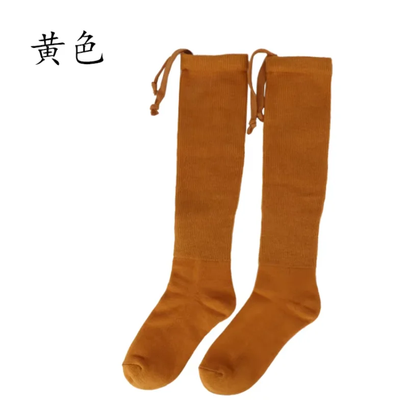 Monk Socks Autumn Winter Thick Warm Men's Cotton Thick Section Female No Leggings Kungfu Socks Buddhist Meditation Costume