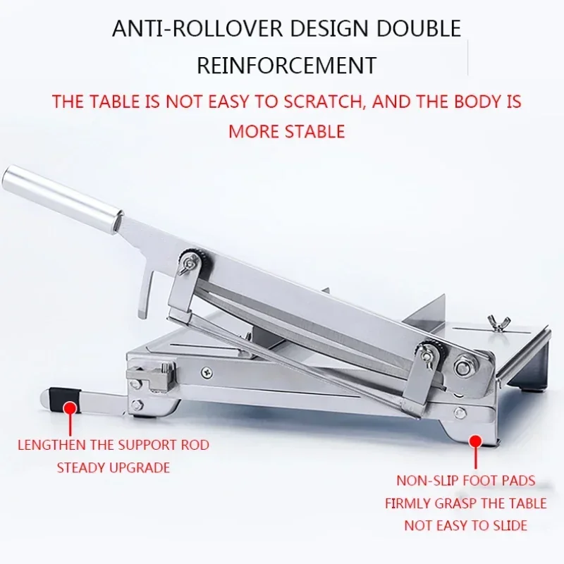

13.5 Inch Meat Slicer Manual Cutting MachineStainless Steel Bone Slic Home Electric Chicken Duck Fish And Sheep Bone Cutting Saw