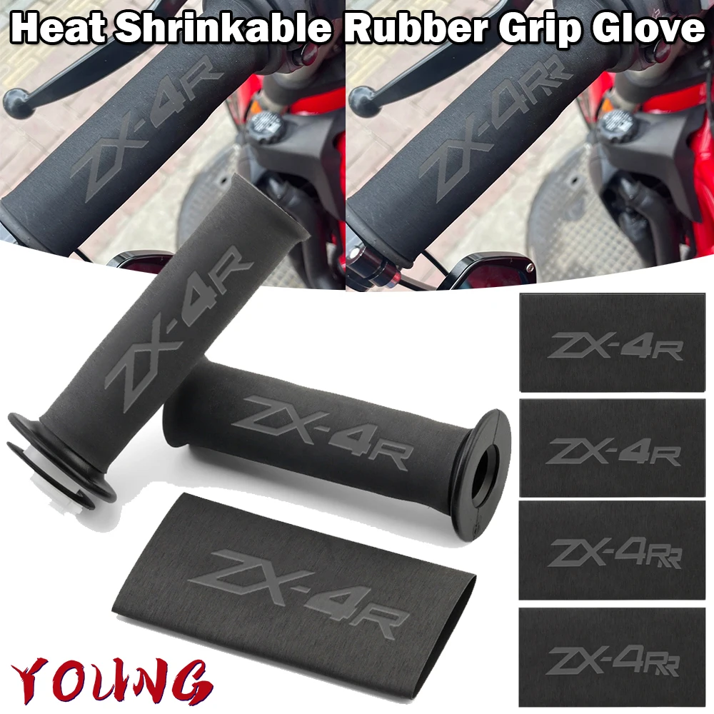 Universal Motorcycle Heat Shrinkable Rubber Grip Glove For KAWASAKI NINJA ZX4R Ninja ZX4RR zx-4r zx-4rr 2023