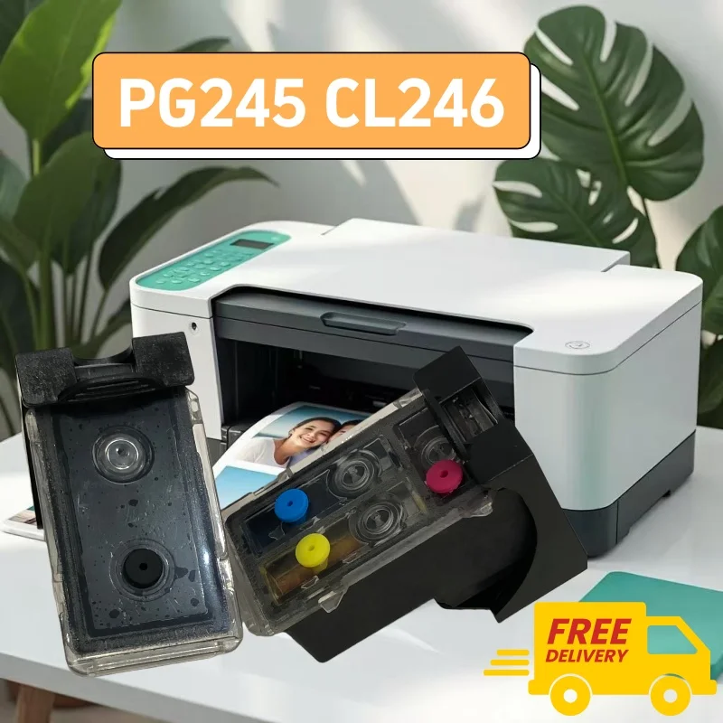 

Многоразовый картридж PG245 CL246, замена для принтера Canon Pixma MG2922 MG2924 MG3020 MG3022 TR4520 TR4522 MX490 MX492