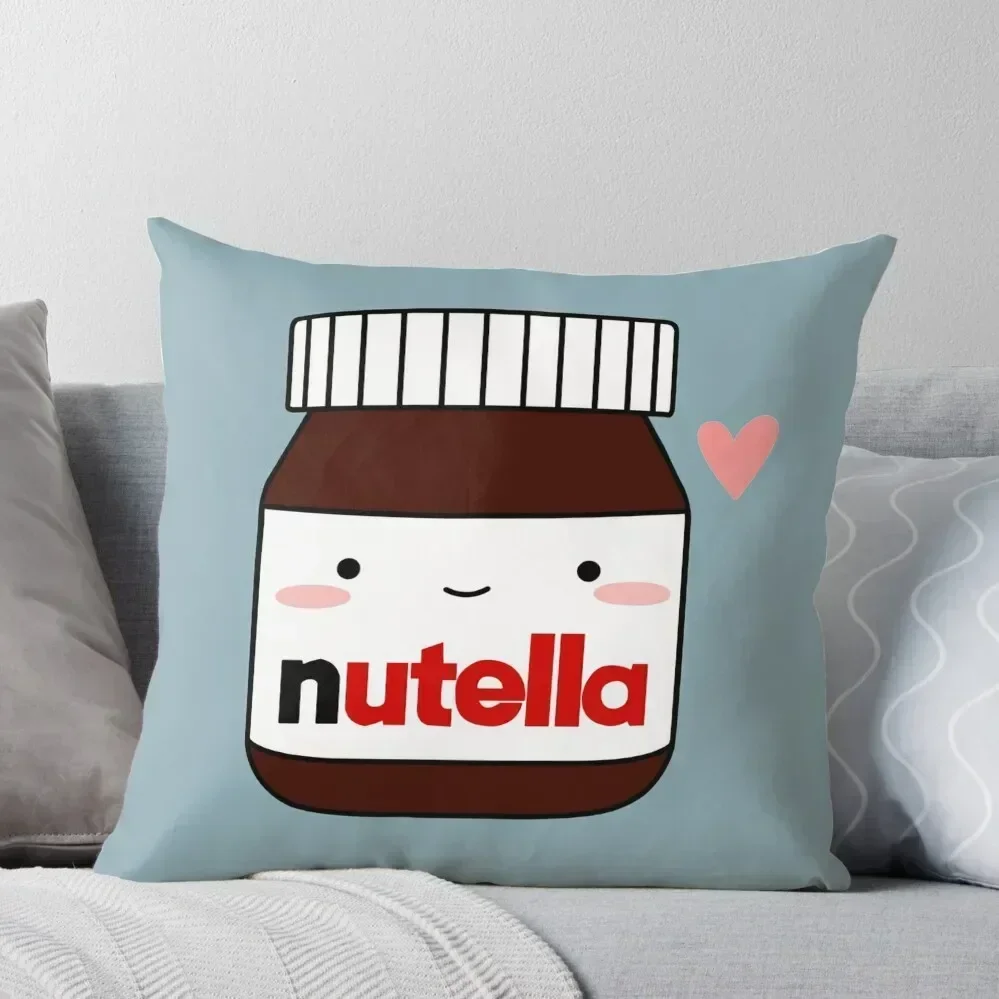 

Cute Nutella jar Throw Pillow Cushion Cover Luxury Sofa Cushions pillow