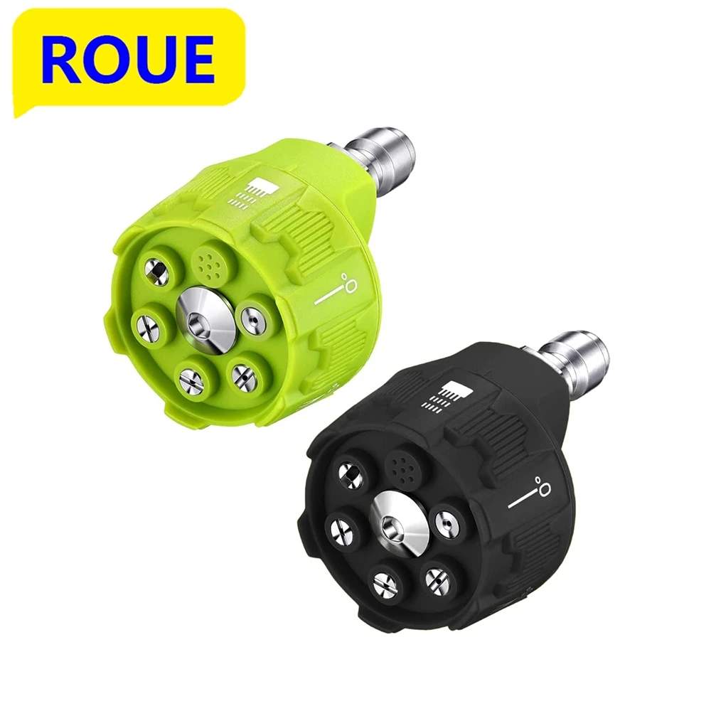 

ROUE Universal Wash Car Pressure Washer Nozzle Multi-Functional Car Washer Adjustable 6 in 1 Washer Jets for Karcher Parkside