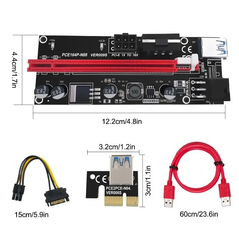 1Pcs Pcie Riser 1X …