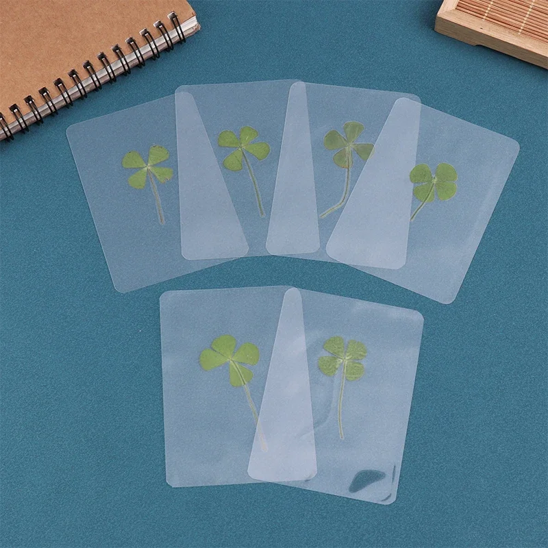 2025 Super Luck Clover Postcards Transparent Wishing Cards Ideal For DIY Jewelry Making Art Craft For Bookmarks Decorations Gift