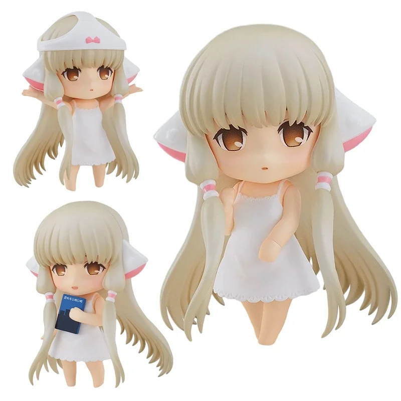 10cm Chobits Anime Figure Chii Action Figure Cotton Chi Figurine Room Ornaments Adult Collectible Model Doll Toy Birthday Gifts