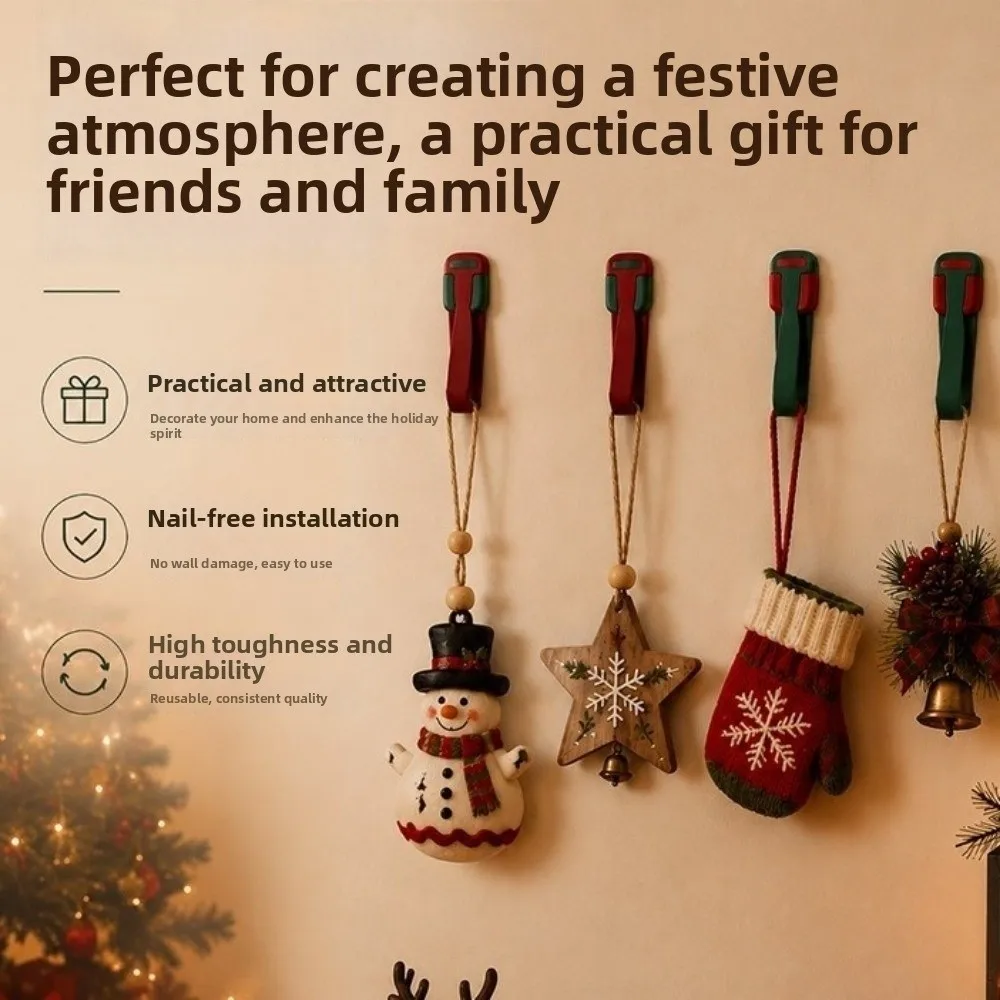 4pcs Reusable Christmas Storage Tie Self Adhesive Cord Sorting Cord Organizer Silicone Cable Routing Cable Strap
