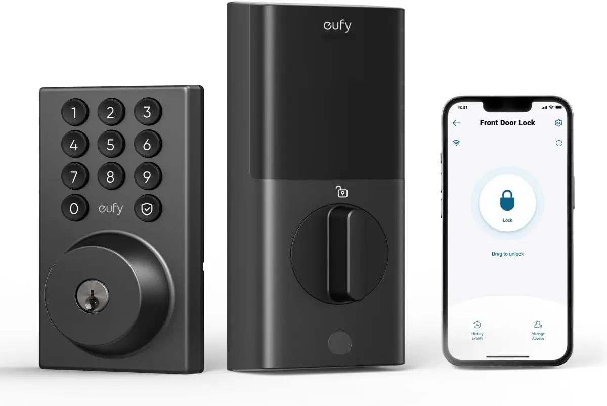 

Smart WiFi Keypad Deadbolt Lock, No Bridge Needed, Easy DIY Install, App Control, BHMA Grade 3 Security