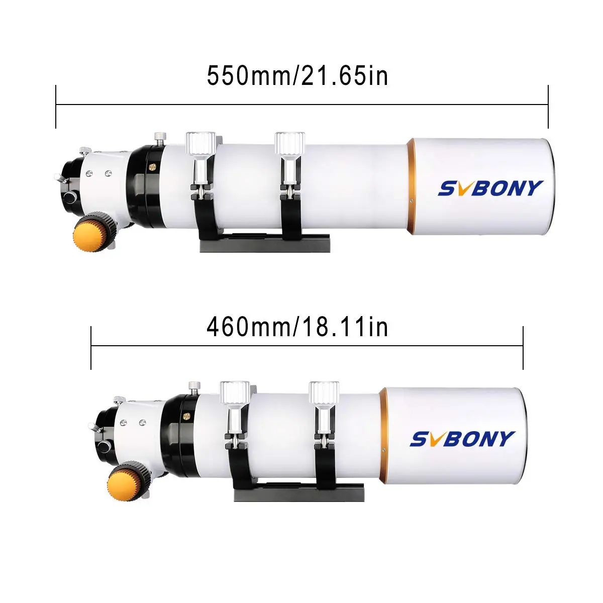 SVBONY SV503 profesjonalny teleskop 80ED F7 monokulary OTA ogniskowa 560mm do widzenia na wszechświat księżyca i astrofotografii