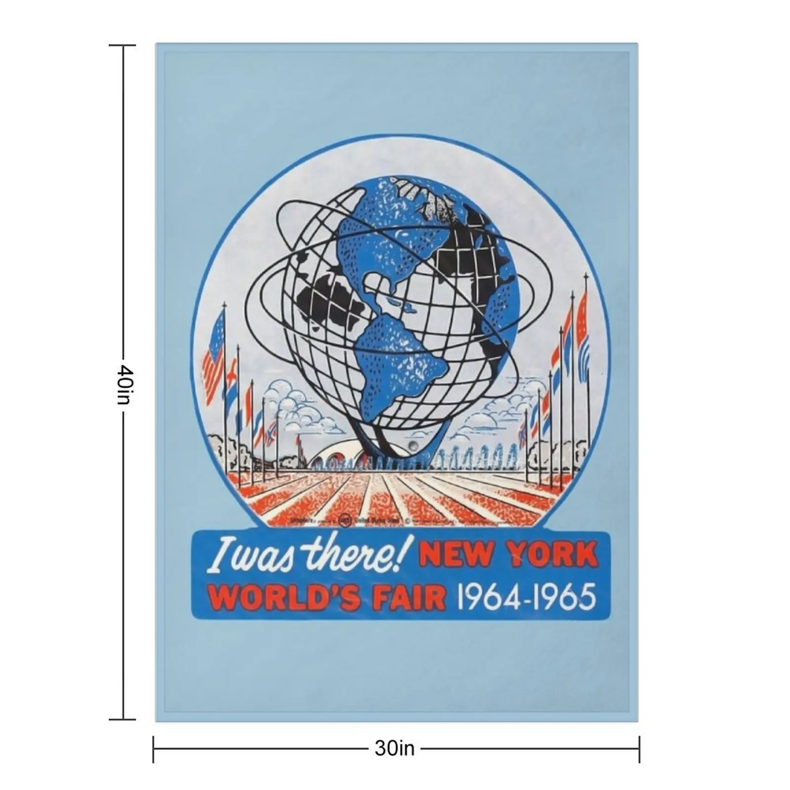 New York World's Fair RETRO 1964 Throw Blanket Sofa Quilt Beach blankets ands Luxury Thicken Plush Bed linens Blankets