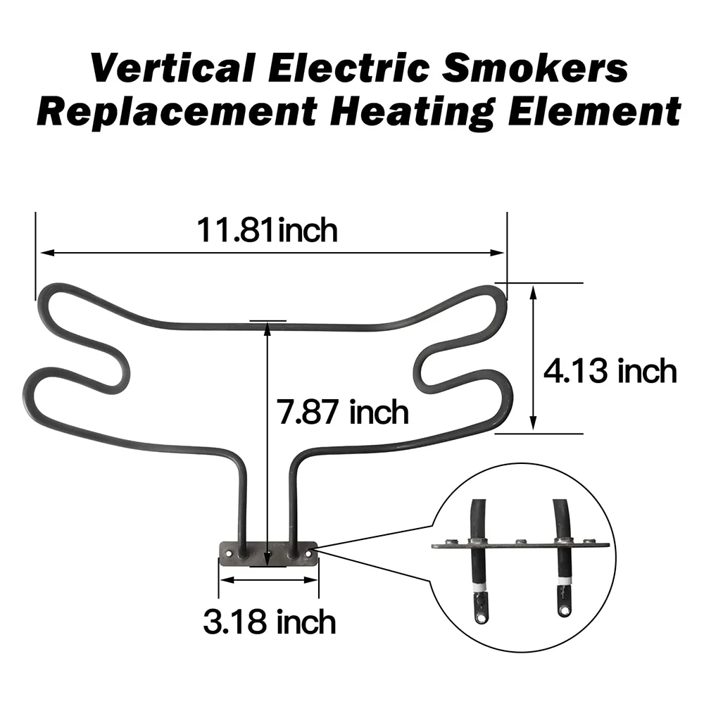 Imagem -04 - Elemento de Aquecimento Vertical Elétrico do Fumante 1650 w Substituição para Pit Boss Pbv2a1 Pbv3a1 Pbv3d1 Pbv2d1 2-series 3-series