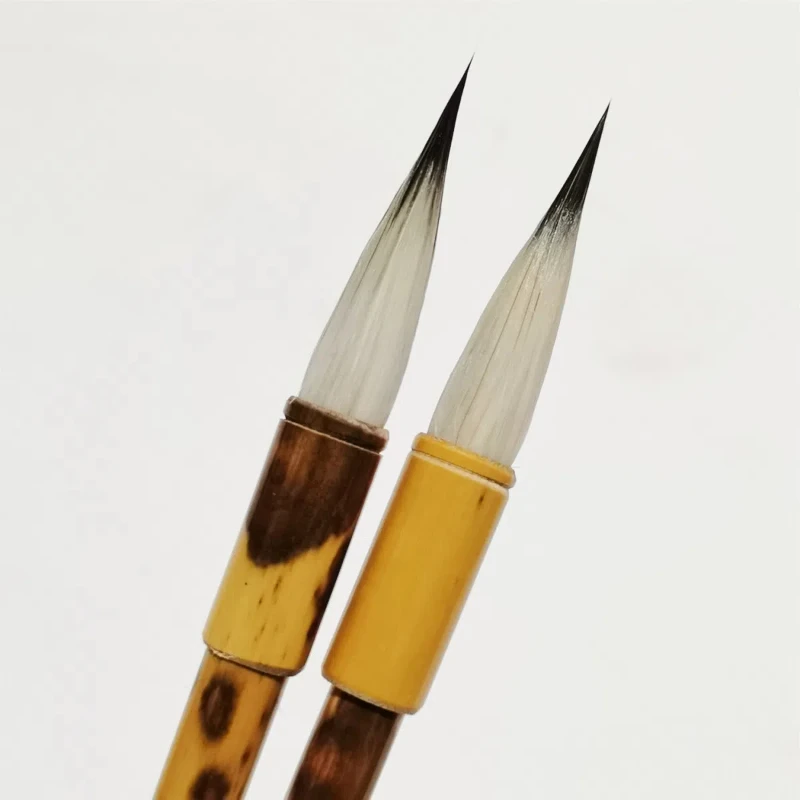 Multiple Hair Slender Gold Brush Rabbit Hair Small Regular Script Running Cursive Script Brush Chinese Painting Line Drawing Pen