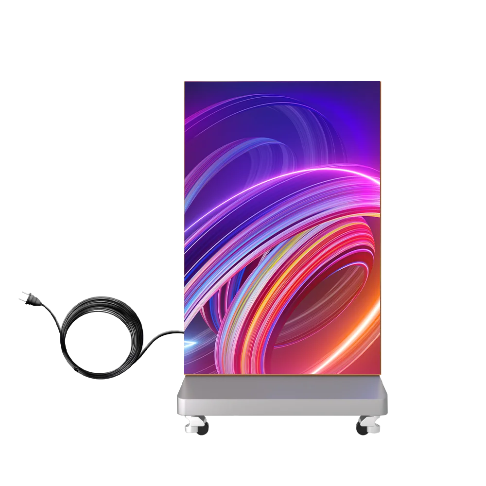 Outdoor Foldable Led Poster Display Screen High Resolution Foldable  Indoor Led Screens for Outdoor Advertising