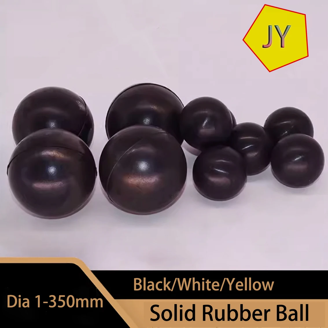 Round Sealing Rubber Ball Diameter 1/2/2.5/3/3.5/4/4.5/5.5/6.5-350mm Industrial DIY Parts Toy Gun Black Solid Rubber Bullet Ball