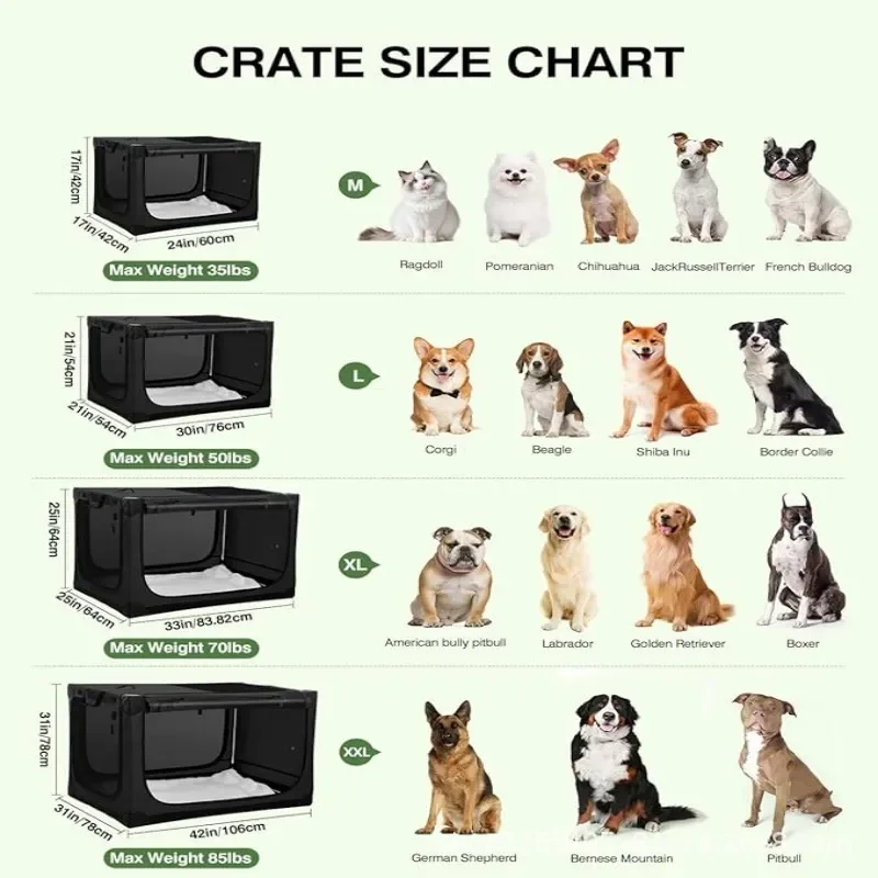 Portable Foldable Pet Car Cage for Dogs and Cats Soft Sided Travel Kennel Breathable Mesh Tent Carrier Bag for Outdoor