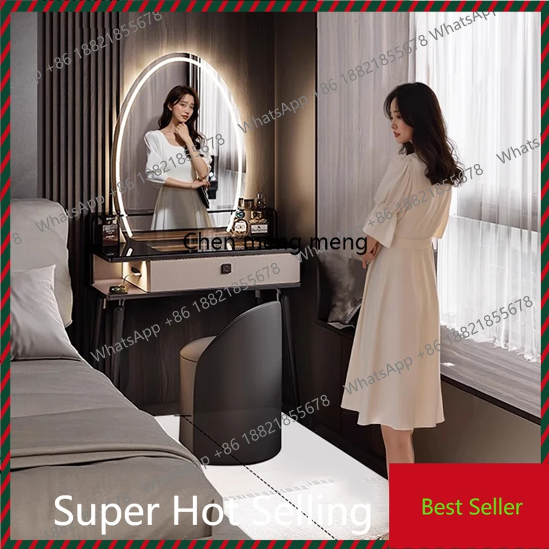 

Room Decor Large Size Vanity Table European Unique Lounge Clear Interior Dressing Table Cute Accent Penteadeira Home Decoration
