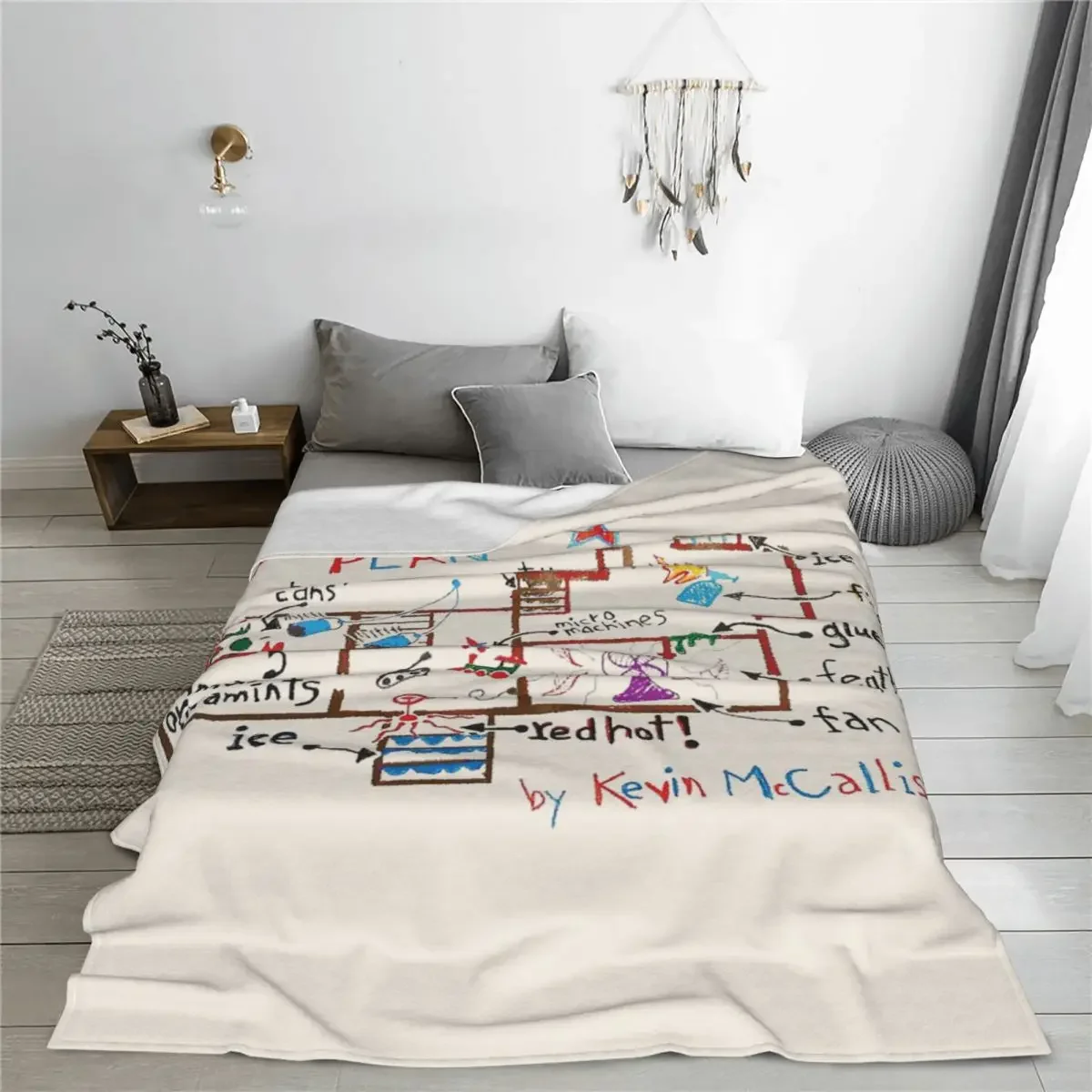 Customization Home Alone Movie Battle Plan Blanket Fleece All Season Multi-function Ultra-Soft Throw Blankets For Sofa Car Bedsp