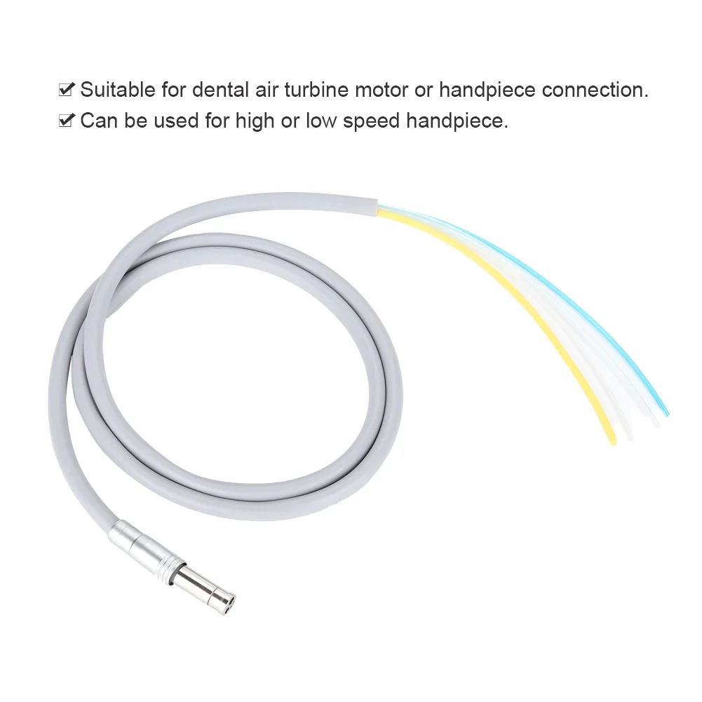 

4 Holes Handpiece Hose Tube with Connector Dental High Speed Handpiece Dentistry Tools