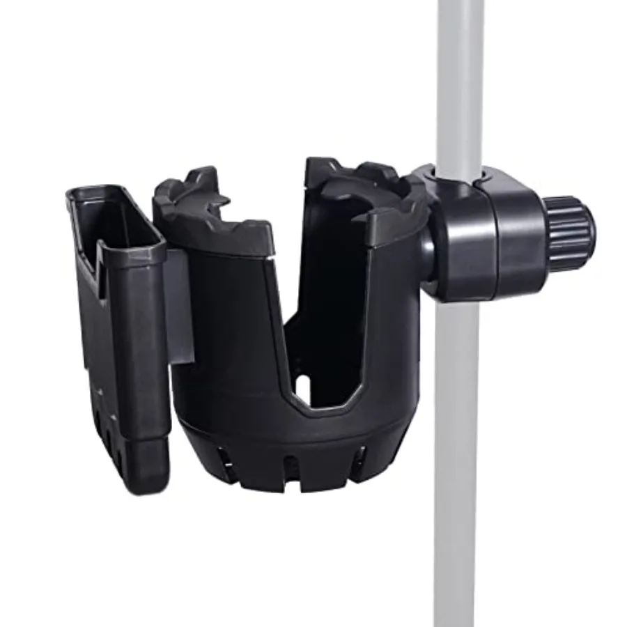 

Microphone Stand Cup Holder with Phone Holder Universal 2in1 Drink Bottle Holder for Music Mic Stand