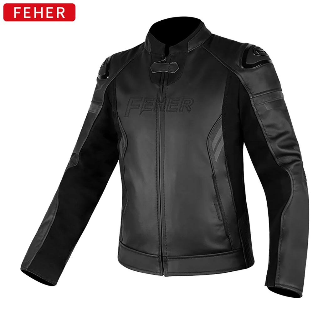 Men Motorcycle Jackets The Four Seasons Warm Leather Clothing Waterproof Motocross Jaquete Detachable Cotton Liner