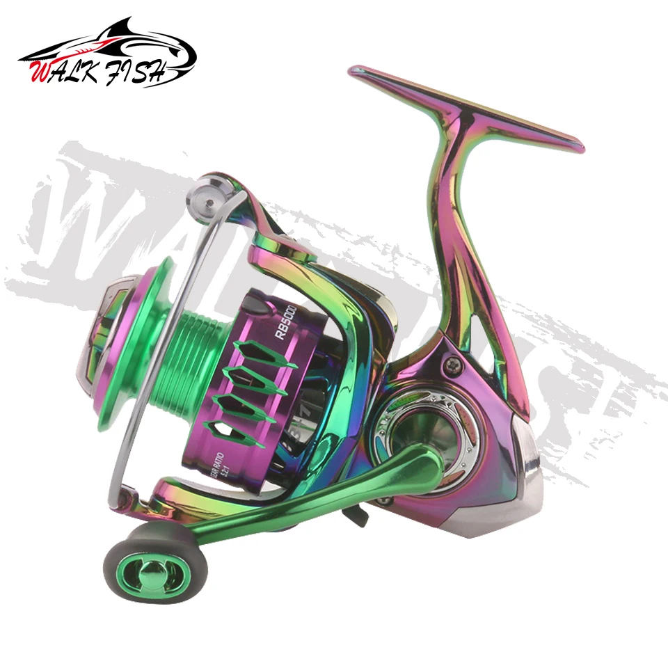 WALK FISH Fishing Reels Metal Spool Casting Line Cup 2000-5000 Series Water Resistance Spinning Wheel Fishing Tackle Reel