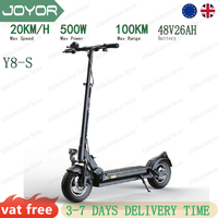 Joyor Y8-S Electric Scooter: 48V 26Ah Battery, 75km Range, 500W Motor, 10\