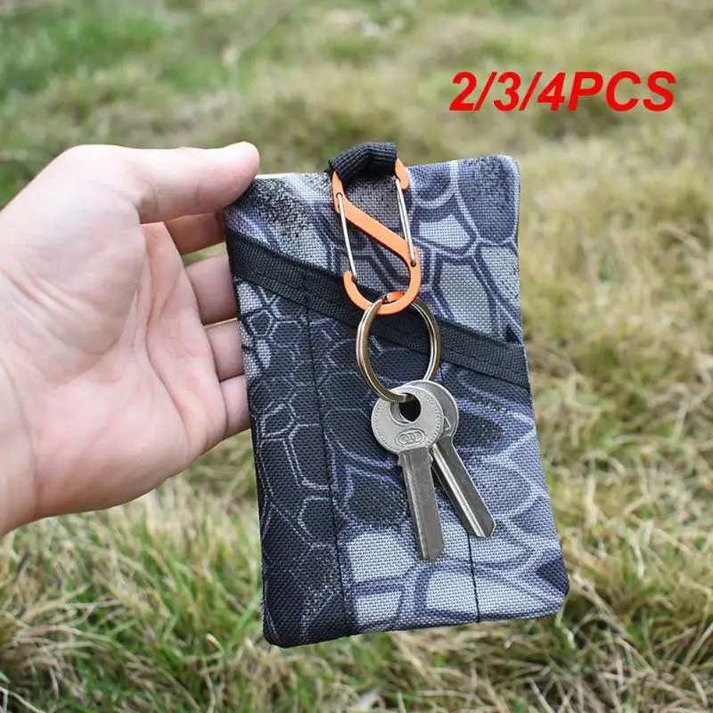 2/3/4PCS Backpack Buckle Aluminum Alloy Anti-theft Multicolor S Type Carabiner With Lock Key-lock Tool Quick Suspension Buckle