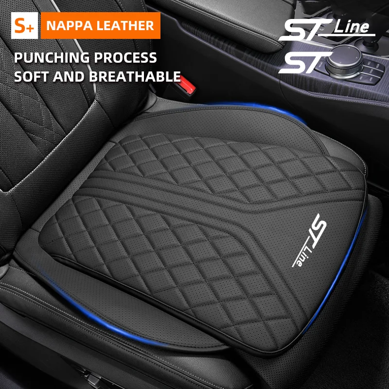 

Чехол на автомобильное сиденье Ford ST Line MK3 MK4 Kuga Fiesta, универсальный дышащий автомобильный чехол для переднего/заднего сиденья, внутренняя защитная подушка для стула