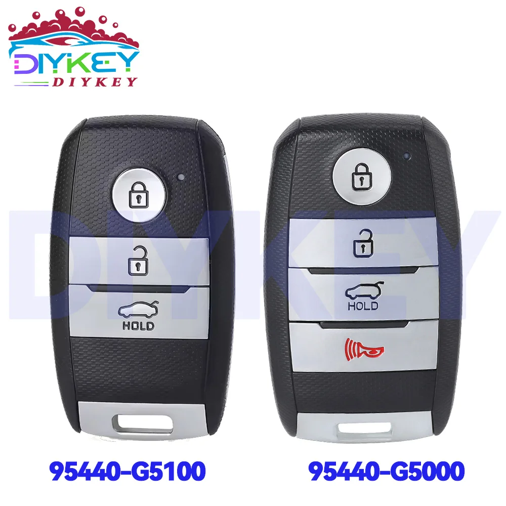 

Смарт-карта DIYKEY для KIA Niro 95440-G5000 95440-G5100 2016 2017 2018 2019 TQ8-FOB-4F08 3 кнопки ключа 433 МГц ID47 дистанционный брелок