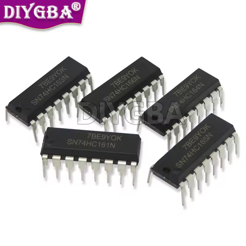 10 מחשבים מטבל-16 n74hc163n 74hc163 74hc164 74hc165 74hc166 74hc174 74hc245 74hc474hc4257 hc470a dc4051 74hc590a dip14