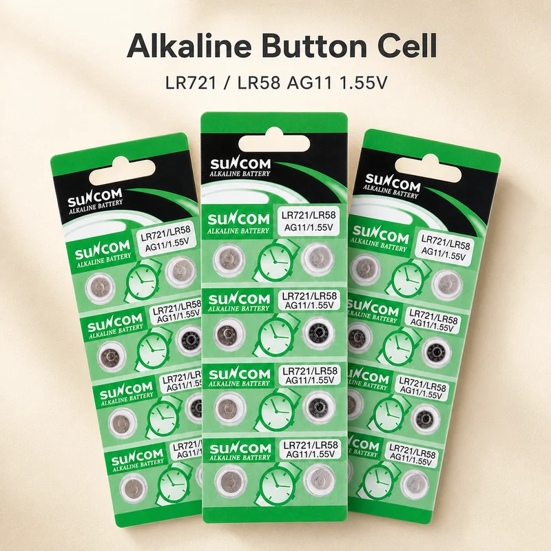 Replacement Button Cell Battery AG11 LR721 1.55V 18mAh 5-50PCS, SG11 LR58 SR58 361 362 Coin Cells For Watch Toys Remote Use