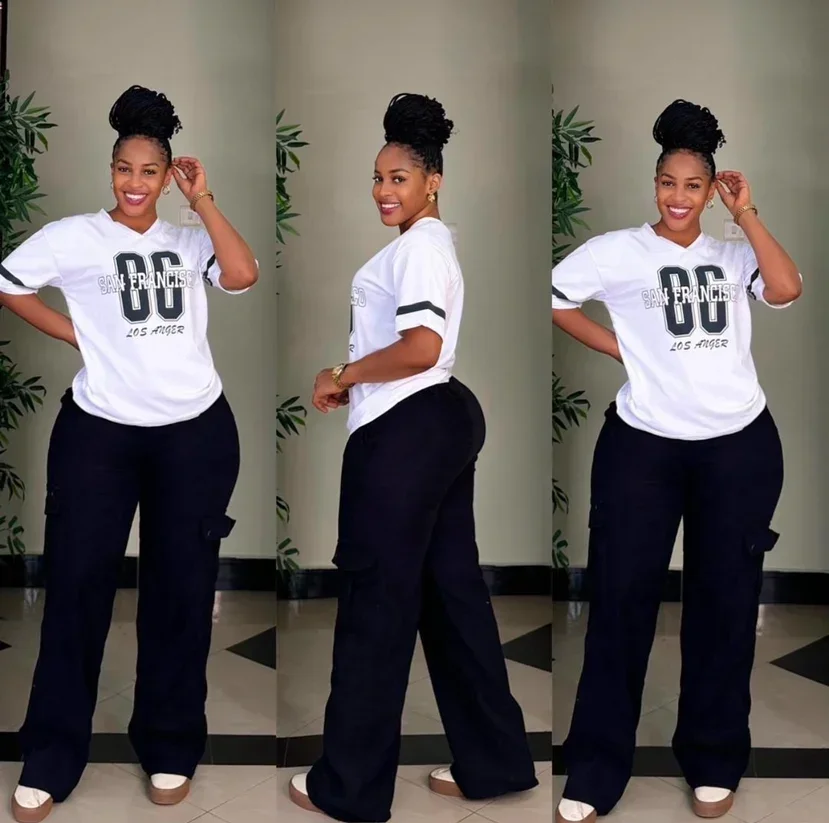 2 Piece Women Sets Dashiki African New Arrival Summer Spring Matching Sets Two Pieces Sets Top Pants Suits Outfits Clothing 2025