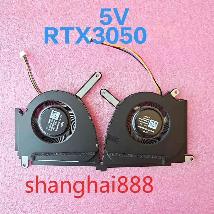 New CPU GPU Cooling FAN DC5V For Asus TUF Dush 15 FX517 FX517Z FX517ZC FX517ZR