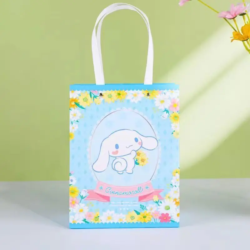 Sanrio gift bag kuromi Melody cartoon cute bag large children's birthday gift large capacity storage student wholesale 28x22cm