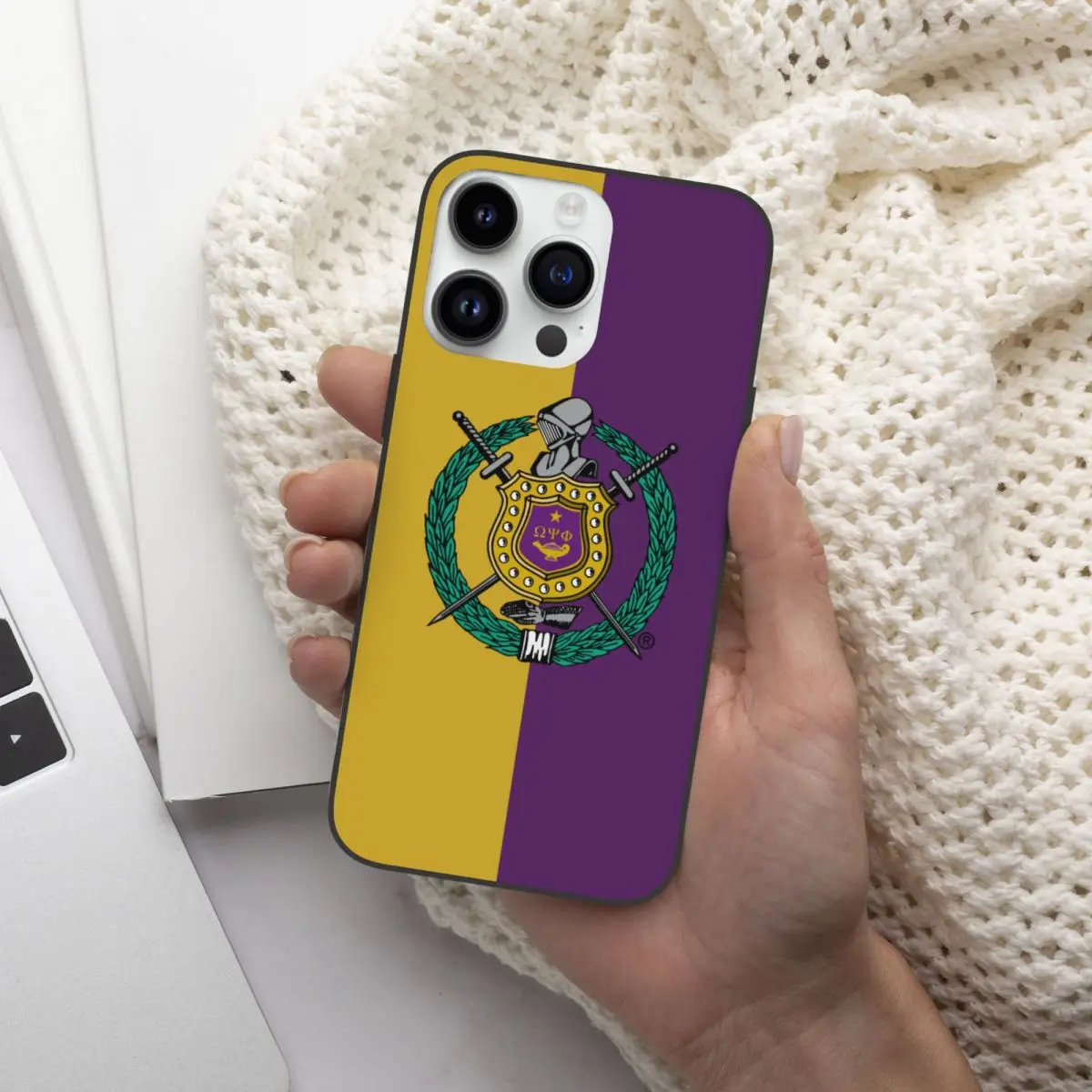 Omega Fraternity Psi Phi OPP Case for iPhone 15 14 Pro Max 13 12 Mini XR Soft Silicone Shockproof Cover