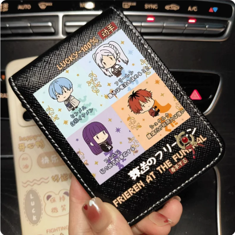 Anime Frieren at the Funeral Fern Himmel Cartoon Fashion Wallets PU Purse Card Holder Money Bag Gift B685 Cosplay