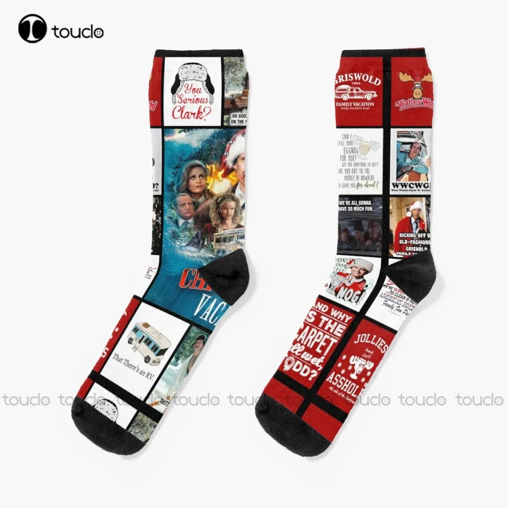 National Lampoon Christmas Vacation Socks He Office Socks Funny Art Harajuku Streetwear Colorful Cartoon Socks Christmas Gift