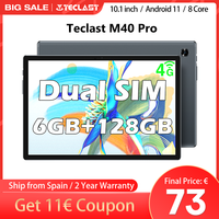 Teclast M40 Pro, Tablet Pc, 4g Networks and Calls, 6Gb Ram, 128Gb Rom, Unisoc T618, Dual Sim Card Slots, Eight Cores, Android 11, Dual Wifi, 10.1 Inches, 1920X1200 Ips Screen, Gps