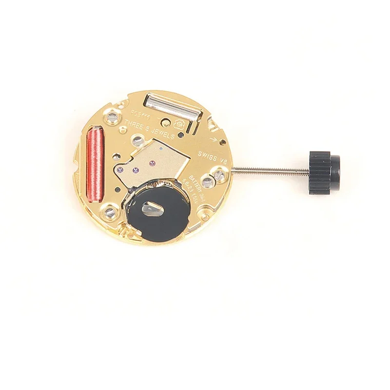ETA Swiss Original F03.111, movimiento F03115, movimiento de cuarzo de 3 manos, fecha a 3/6, accesorios para reloj