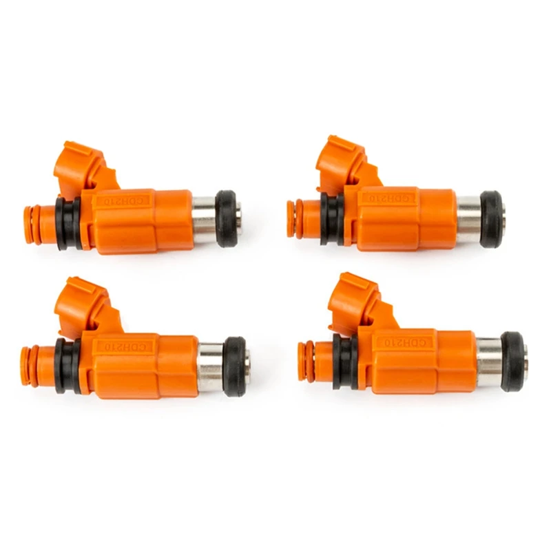 Set Of 4 Pieces Fuel Injectors For Yamaha F115 HP Outboard 2000-2011 68V-8A360-00-00 CDH210 INP-771 15710-65D00