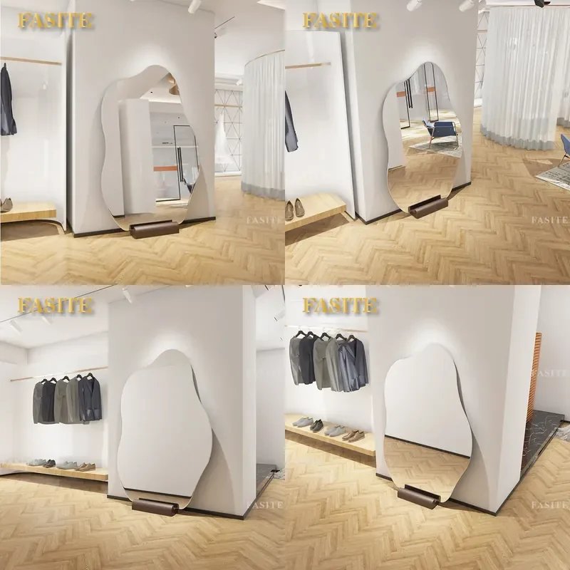 For Full Body Dressing Floor Mirror Ins Style Economical 3D Full Length Mirror Slimming High Beauty Standing Mirror for