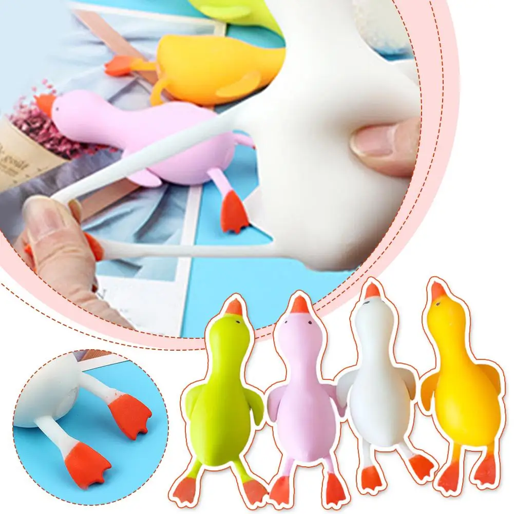 Tpr antiestresse pato squeeze brinquedos ganso macio bonito kawaii animais ventilação brinquedos para crianças adultos descompressão estiramento brinquedos a6d1