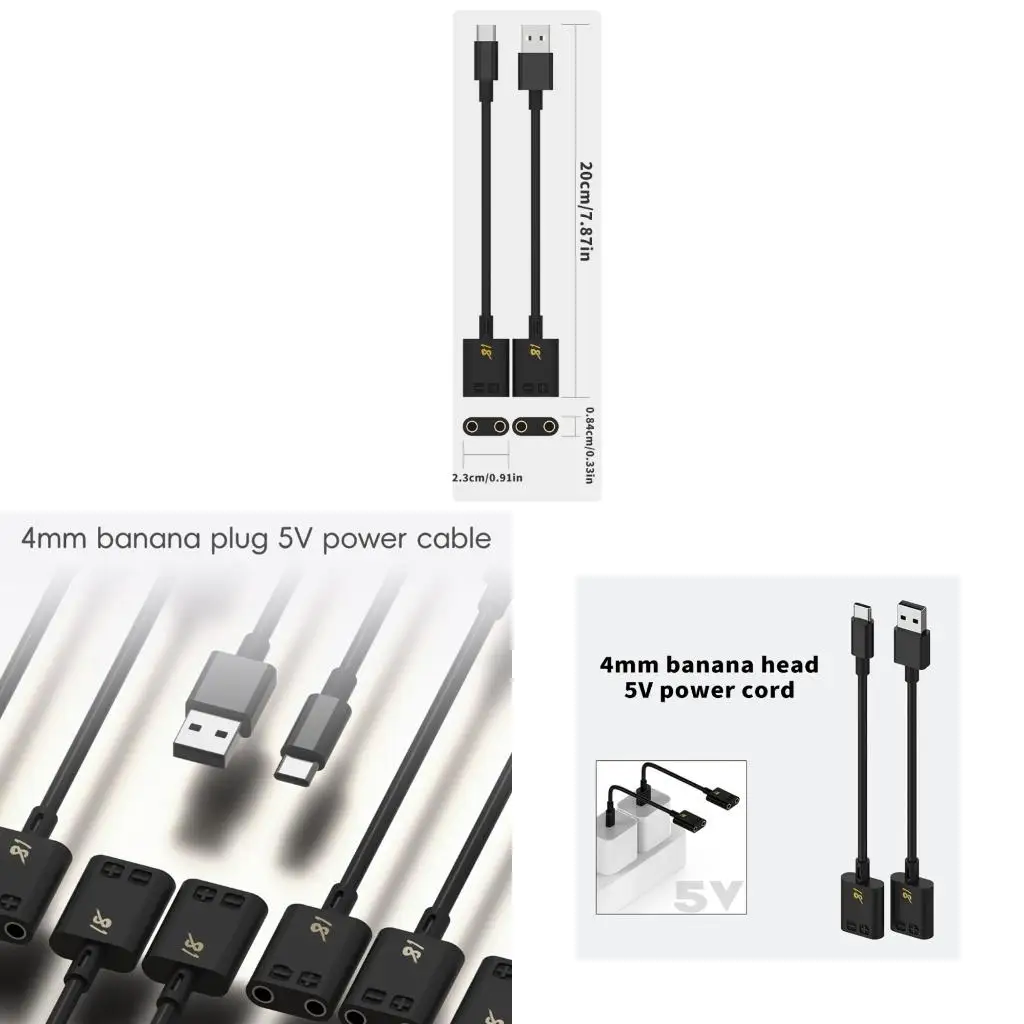  Power Adapter Cable For Cellphone Repair Type C USB Input Power Cord Wire 20cm