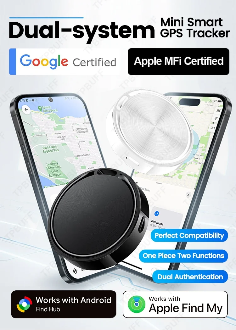 Google Find My Mini GPS-Tracker Smart Tag Android Airtag Auto-Tracker Tag Locator Google Find My GPS für Motorrad GPS-Tracker – Detail 2