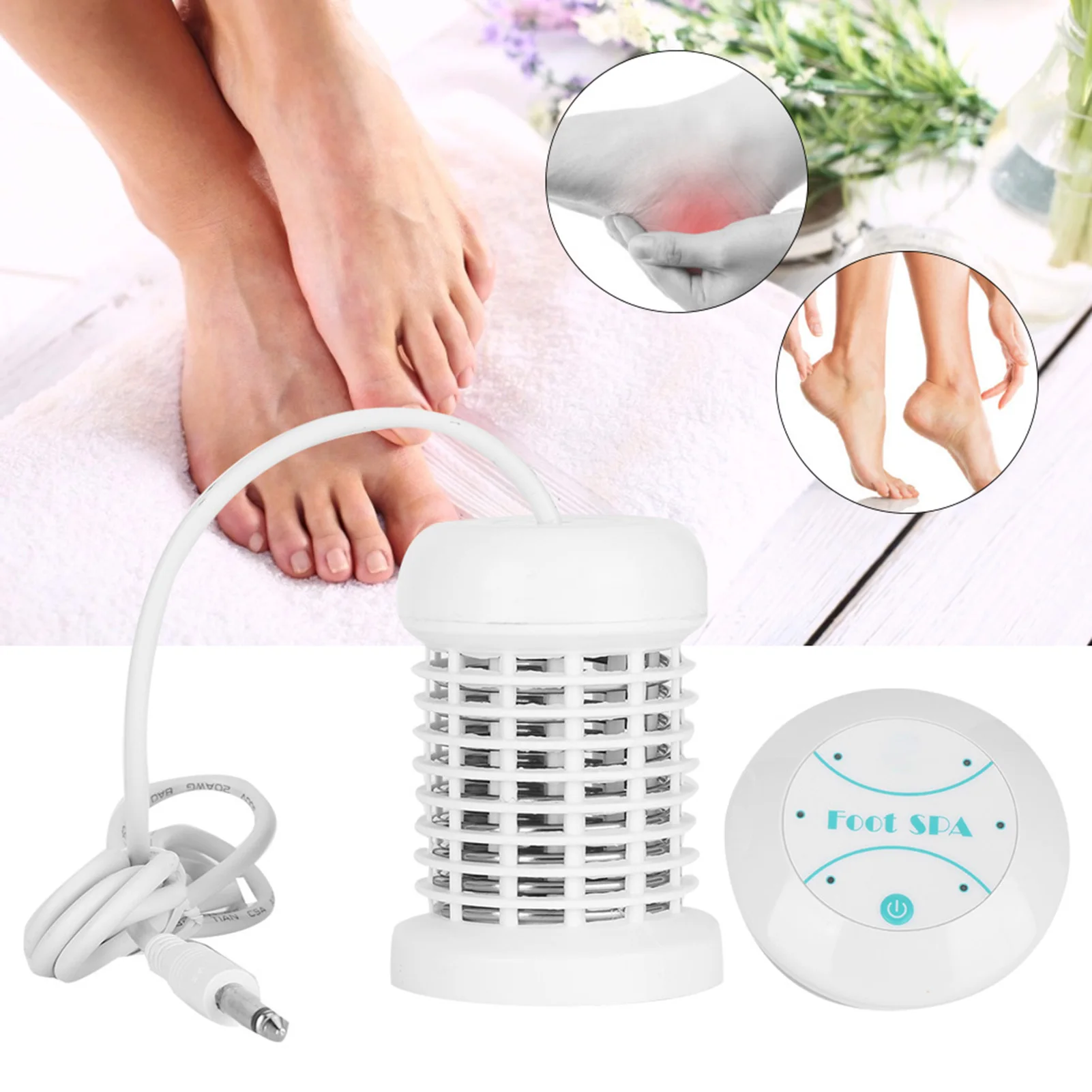 Mini Detox Ionic Foot Spa Bath Machine Foot Bath Ion Detoxifier Health Therapy Cleanse Footspa Vibrat Whirlpool Care Arrays Aqua