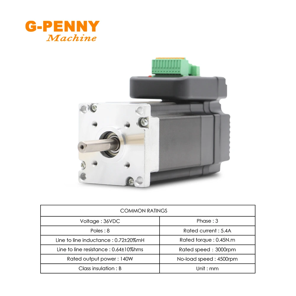 JMC 140W Integrated Servo Motor with Driver 140w 36VDC 3000rpm 0.45Nm 6.0A Mini Servo Motor & driver