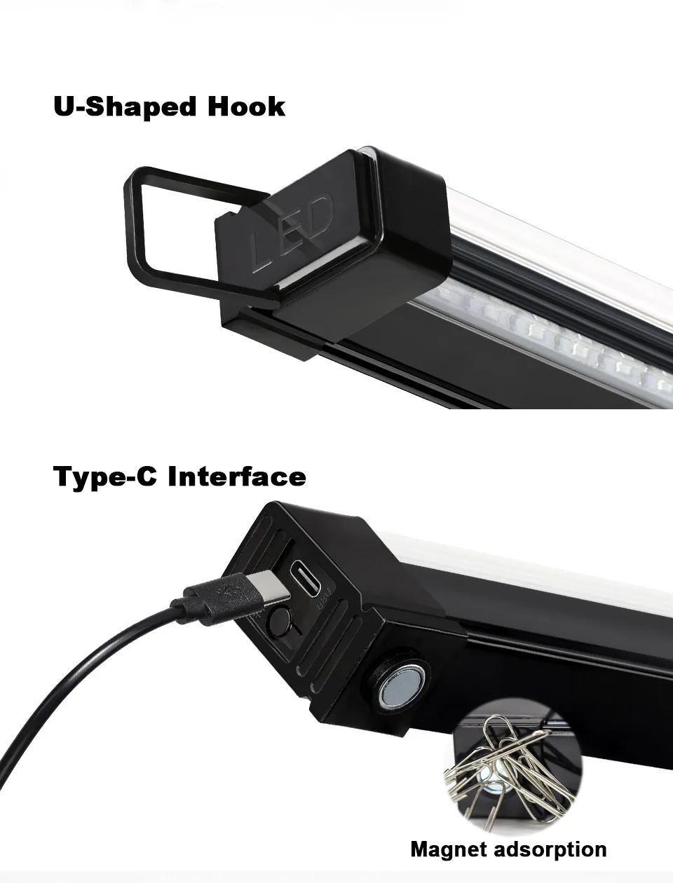 2 Teile/los 5W USB UV LED Schwarz Licht T8 Schwarzlicht Bar 395nm 400nm Fluoreszierende Party Disco T8 rohr UV Streifen Lichter Ultravilet Lampe – Detail 3