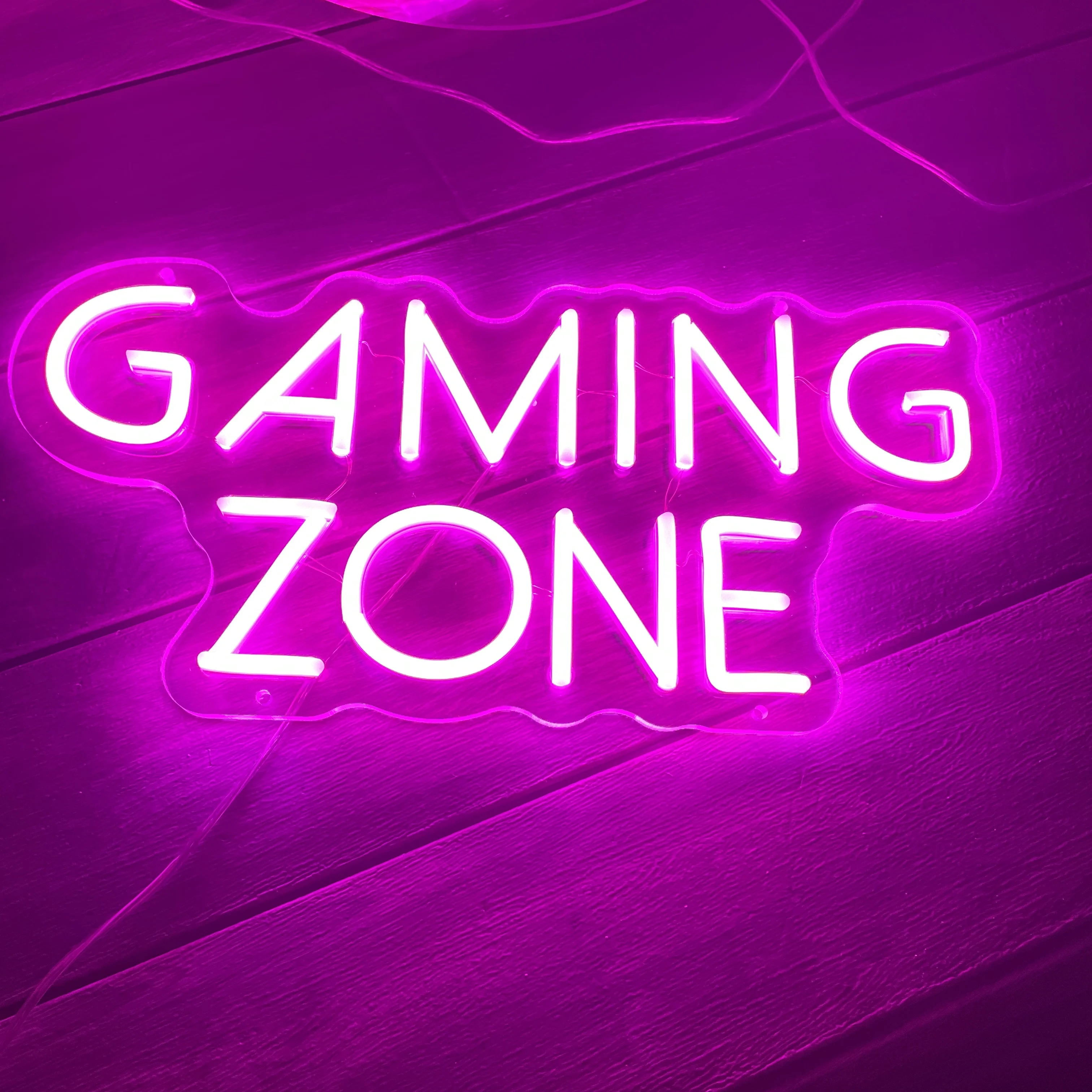 

Custom GAMING ZONE Neon Led Sign Light Decoration Indoor Wall Hanging for Home Kawaii Anime Cute Gaming Room Decor Bedroom Decor
