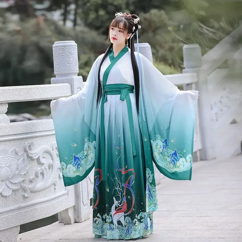 Vestido Hanfu tradicional de talla grande para hombre, traje de la dinastía Han, ropa de espadachín antiguo chino, traje Tang Kimono Masculino