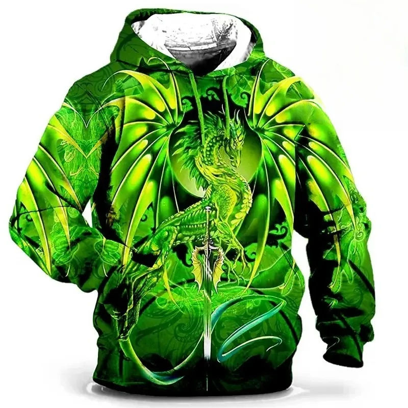 أحدث صيحات الموضة لعام 2025 ملابس رجالية بغطاء للرأس ملابس رياضية مطبوعة ثلاثية الأبعاد للخريف بأكمام طويلة #6